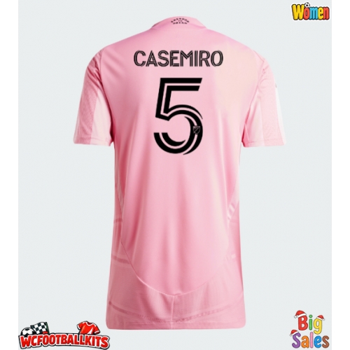 Inter Miami Casemiro #5 Replica Home Stadium Shirt for Women 2026-27 Short Sleeve